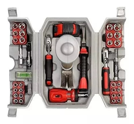 Thor Toolbox with 28 pieces made of real metal for DIY and car repair. Gift for men and dad.